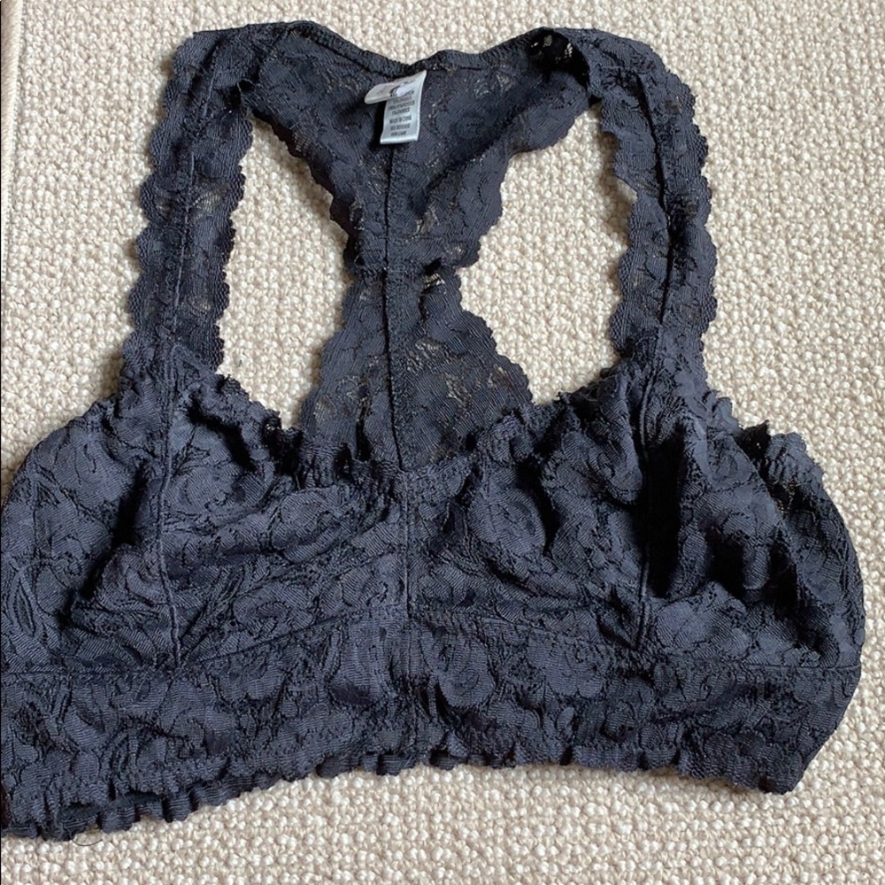 dark grey bralette